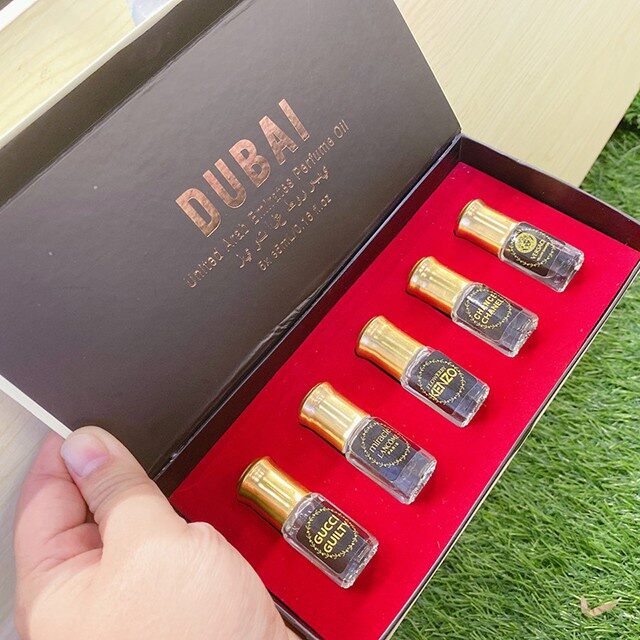 Tinh dầu Dubai Nước hoa Dubai set 5 chai siêu thơm