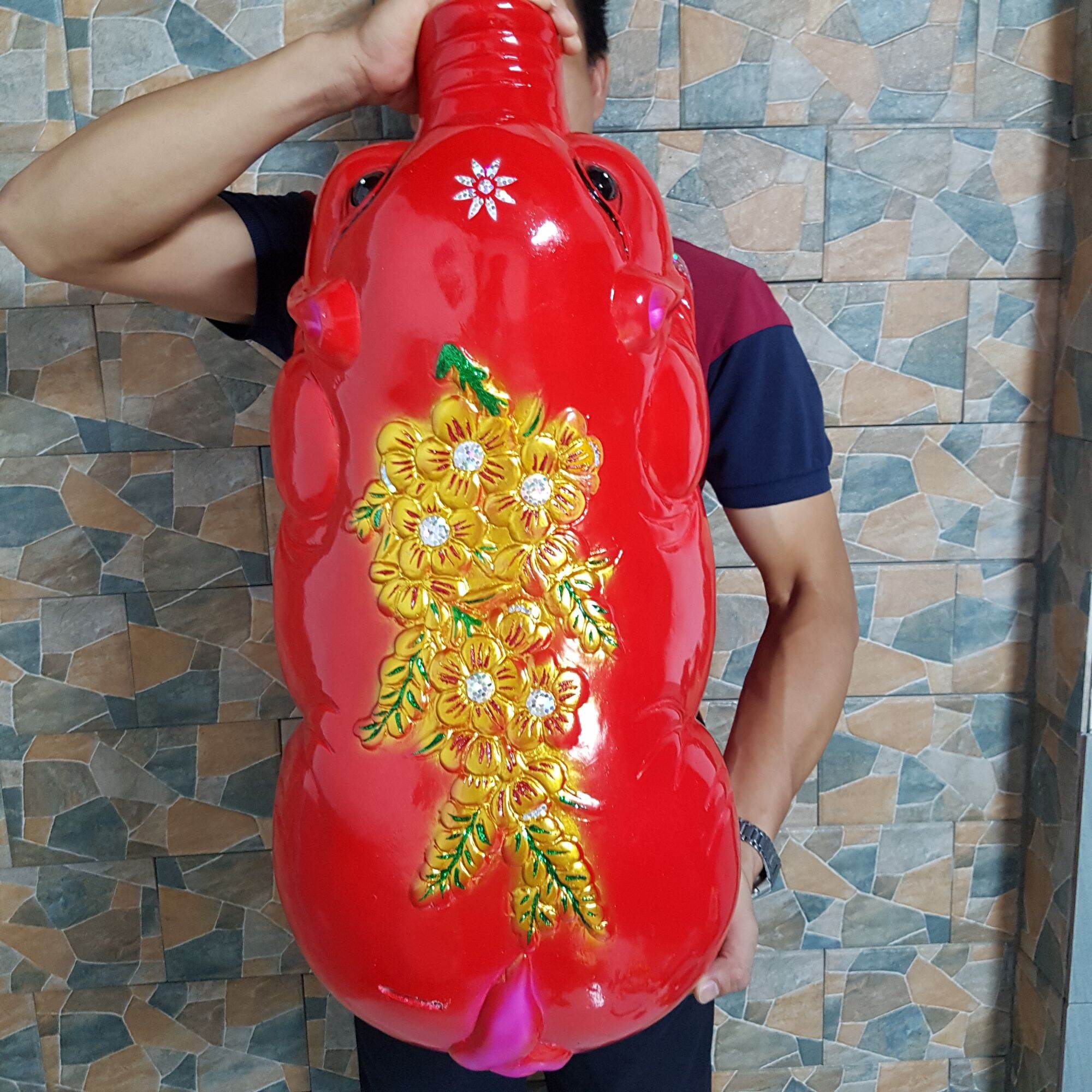 Lợn đất to khổng lồ hoa nổi cực đẹp