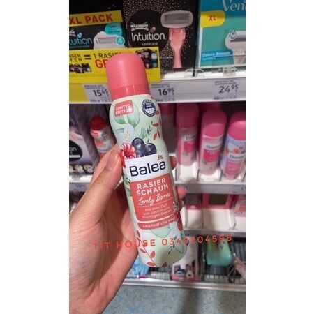 Gel/bọt cạo lông Balea 150ml