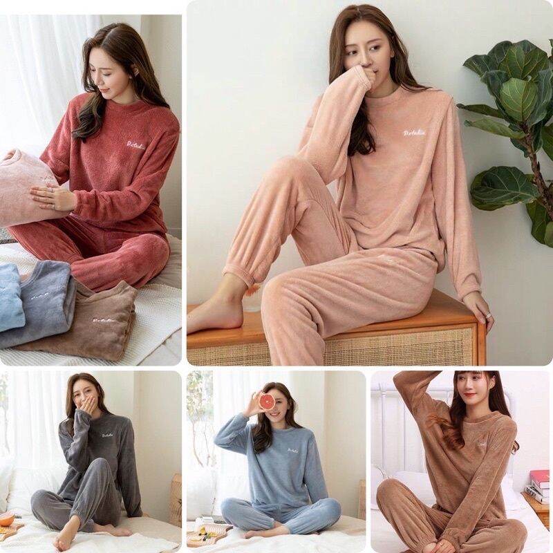 bộ ngủ lông,bộ ngủ lông D-studio,bộ ngủ nữ