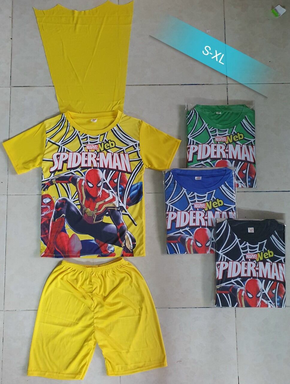 [HCM]Set 3 bộ siêu nhân có tà sau cho bé trai
