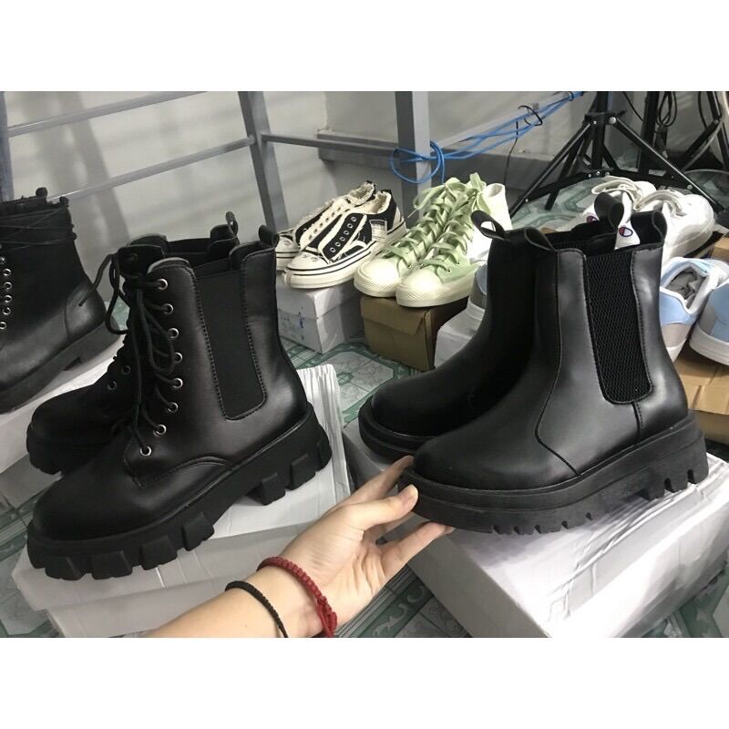 GIÀY BOOT NỮ ULZANG CAO CỔ CÓ CHUN CO DÃN