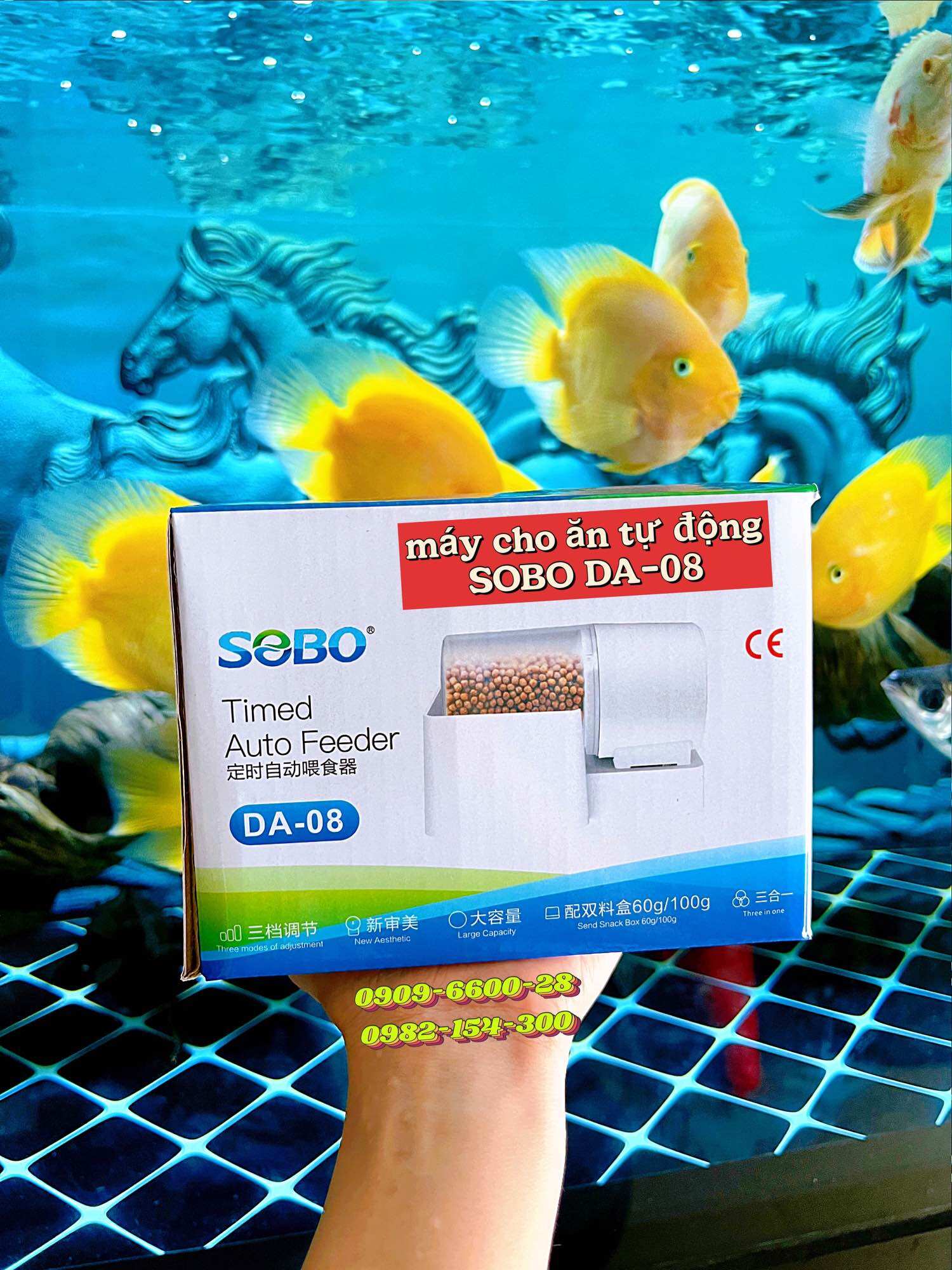 Máy cho ăn tự động dành cho cá cảnh sobo da-08