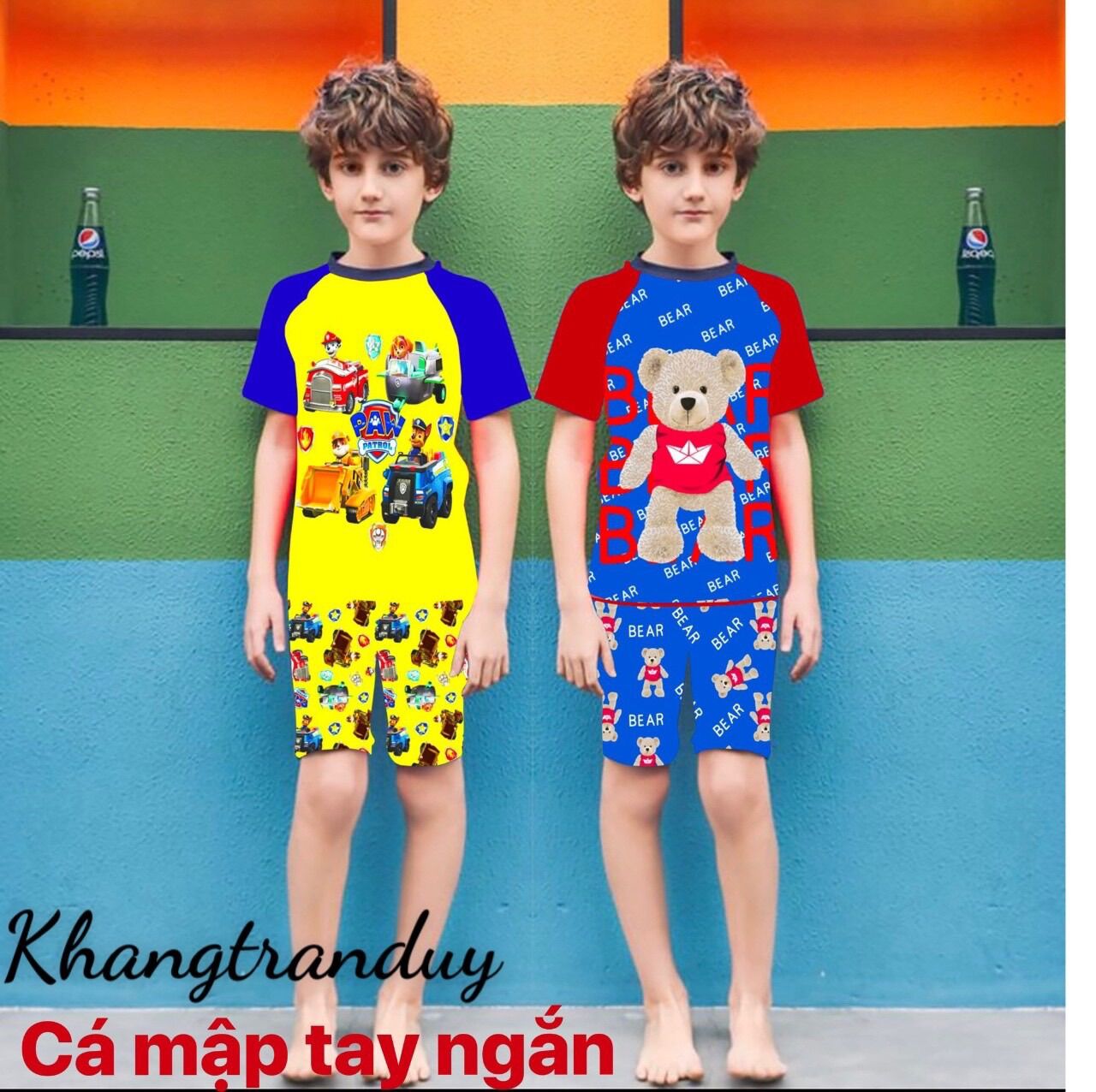 Bộ bơi bé trai hoạt hình 15-45kg