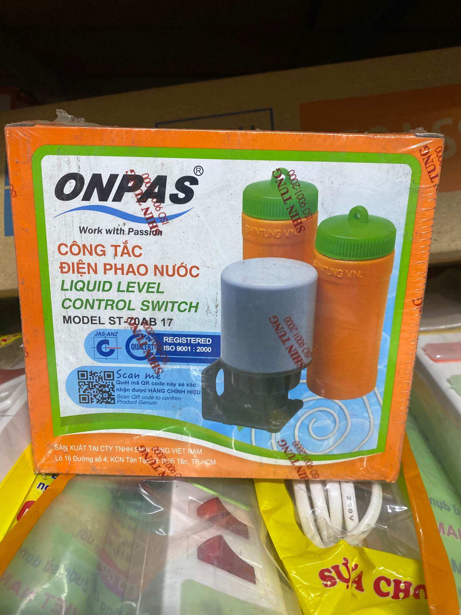 Công tắc điện phao nước st-70ab 17 loại hút nước tốt onpas