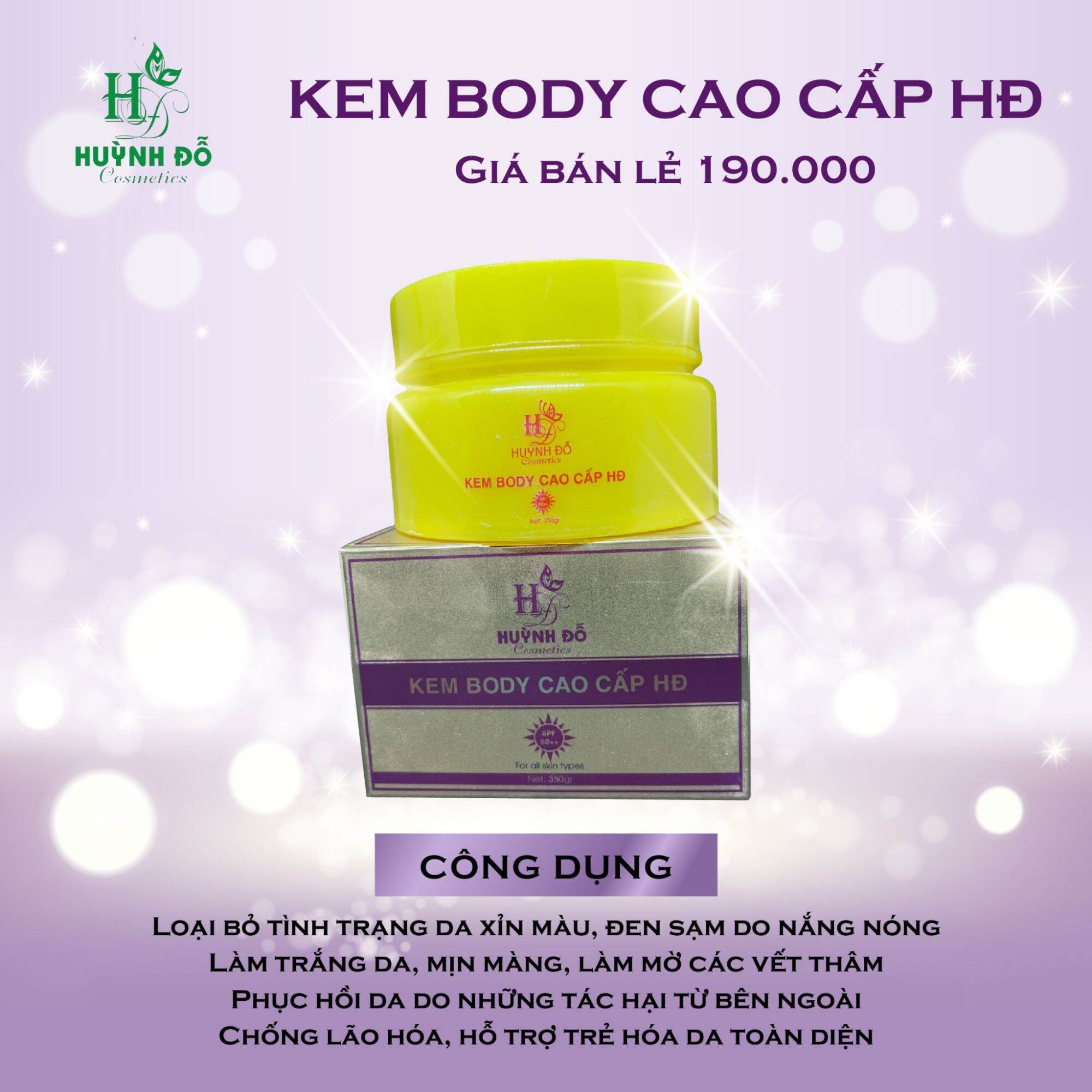 Combo body dưỡng trắng da huỳnh đỗ