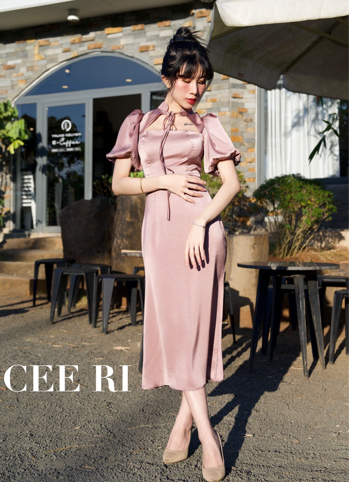 ĐẦM LỤA TAY NGẮN MỀM MẠI