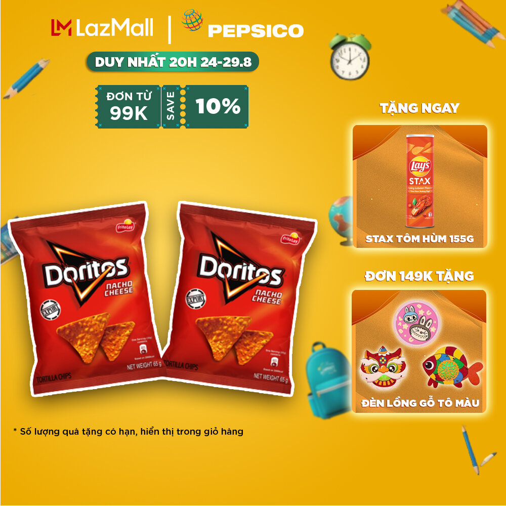 Combo 2 gói Snack Ngô Giòn Doritos Vị Nacho Cheese