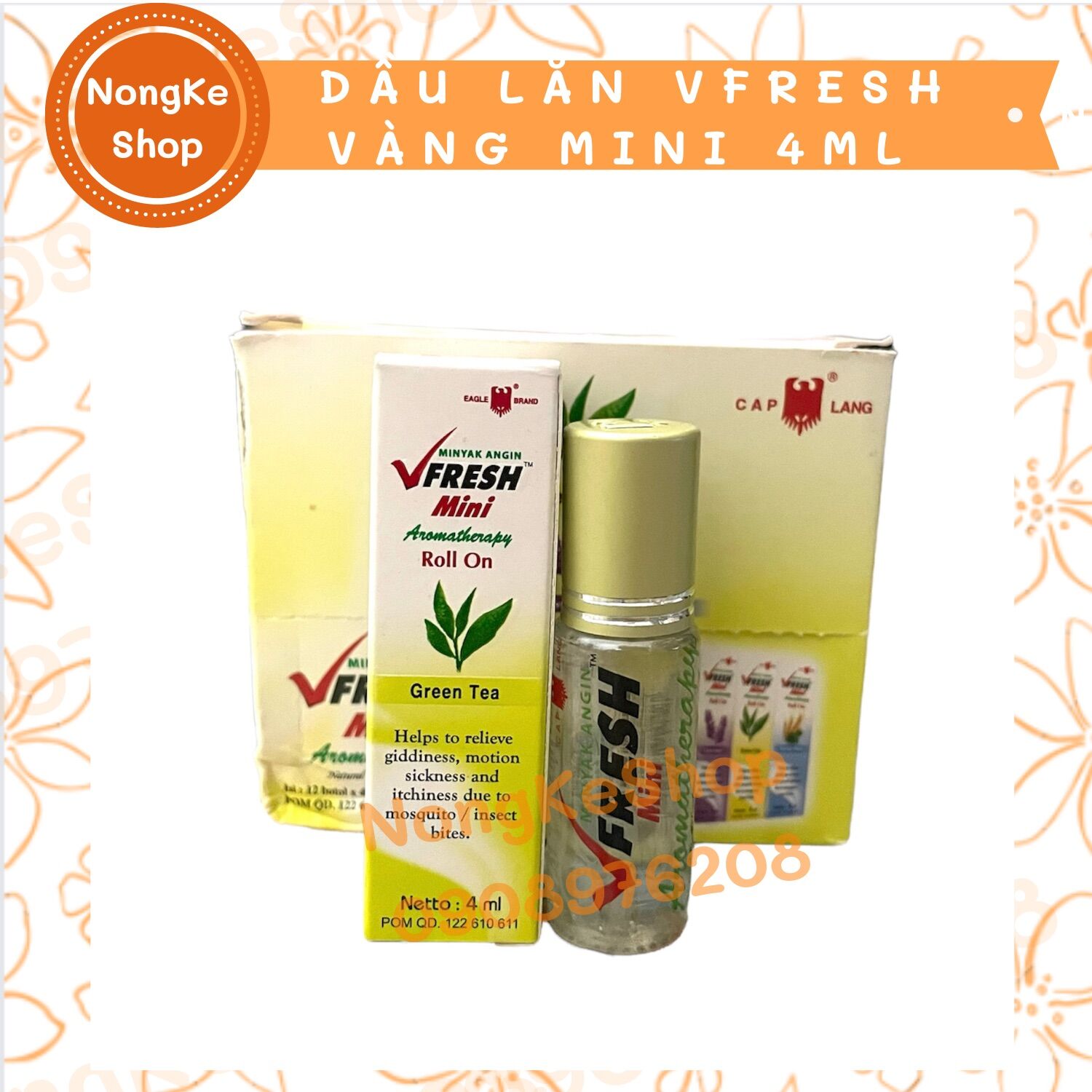Dầu lăn vfresh 4ml vàng