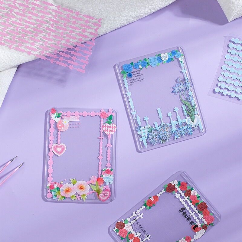Set 4 tờ sticker dùng để viền và trang trí