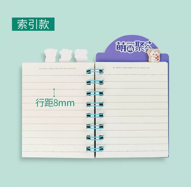 Sổ lò xo A7 - 201 mẫu cute 80 trang