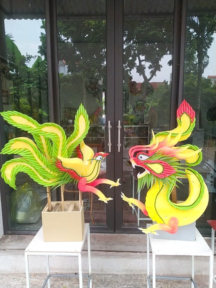 Rồng phượng bán thành phẩm làm lễ ăn hỏi