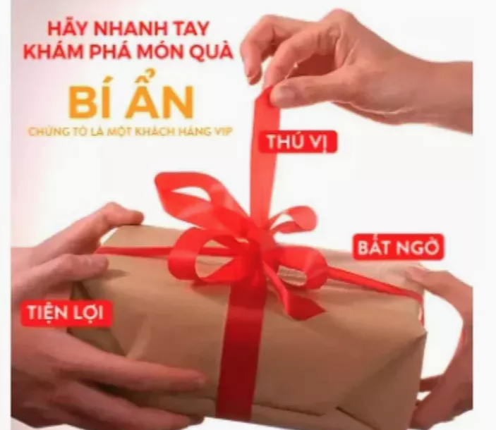 quà tặng bí ẩn tri ân khách hàng