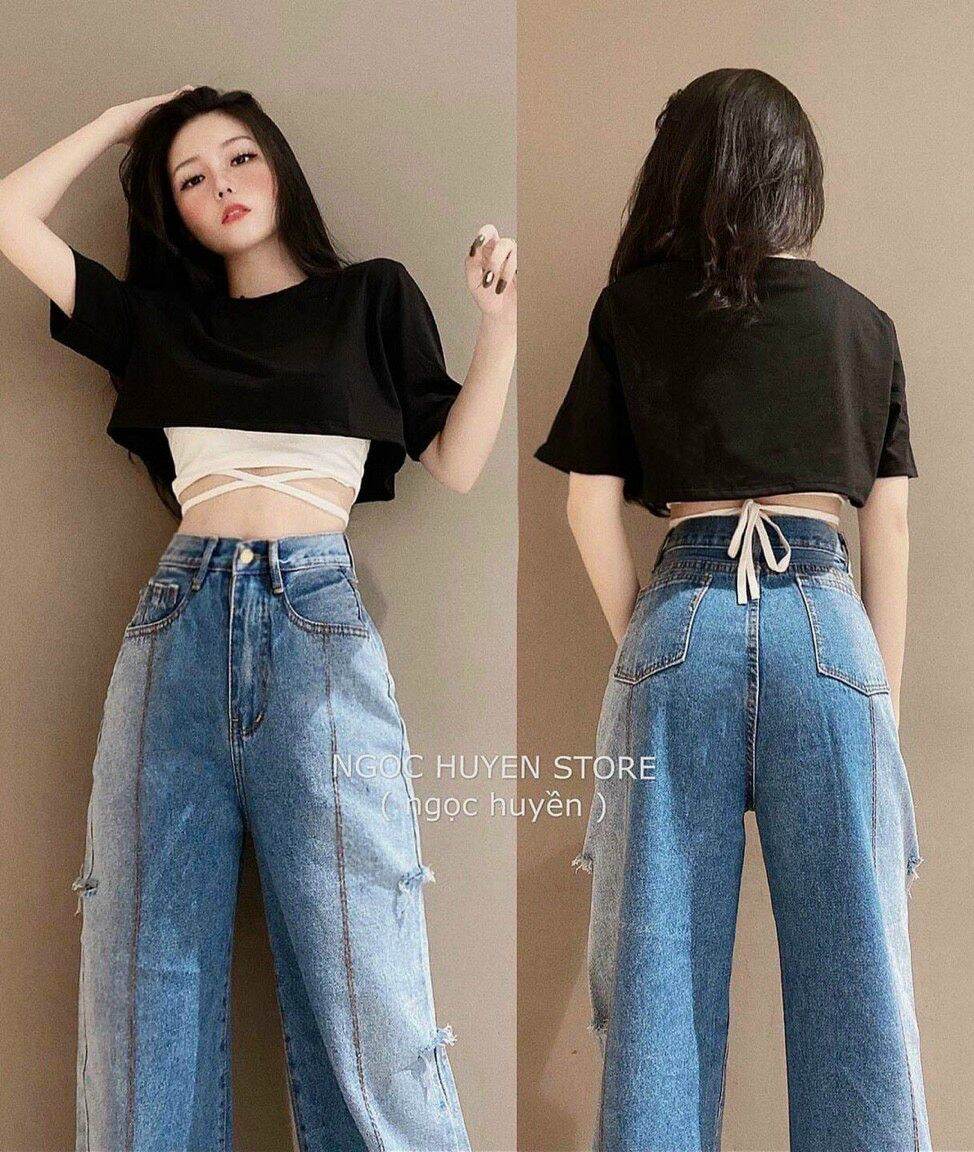 Áo cặp croptop quấn dây eo cá tính