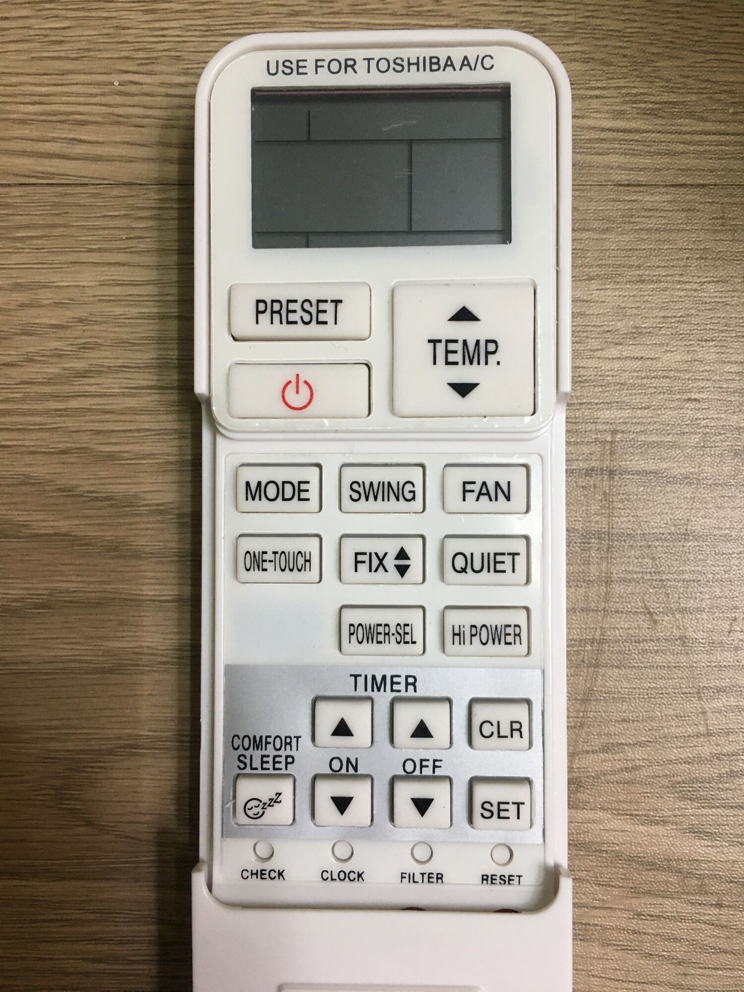 Điều khiển điều hoà Toshiba Inverter - Remote máy lạnh Toshiba Inverter
