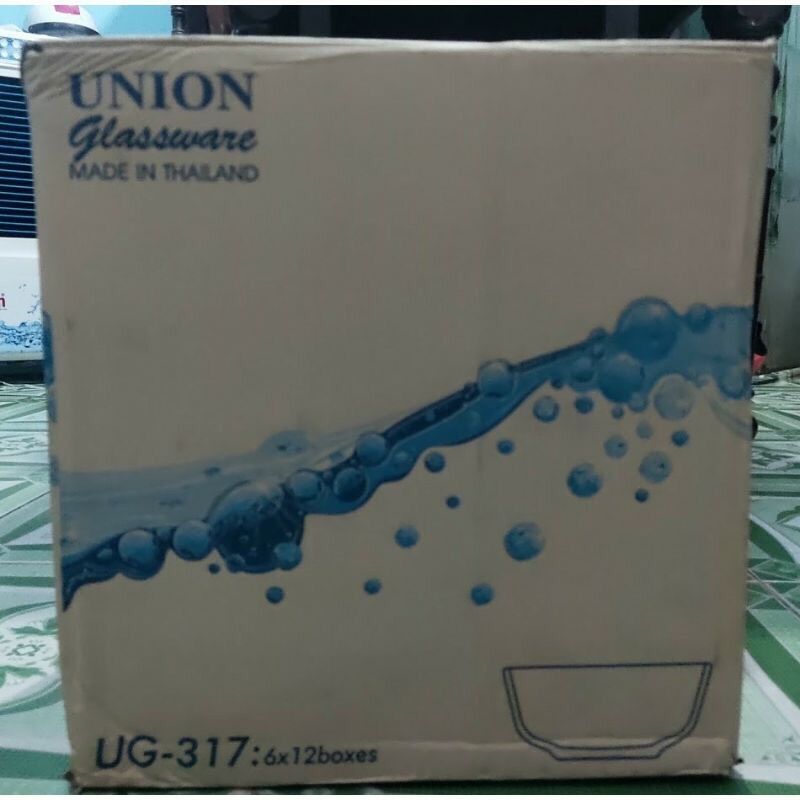 [HCM]Bộ 6 chén thuỷ tinh UG 317 Thái Lan(chén ăn cơm)