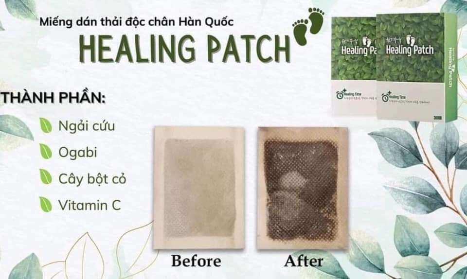 [ Hộp 30 miếng ] Miếng dán thải độc chân Hàn Quốc