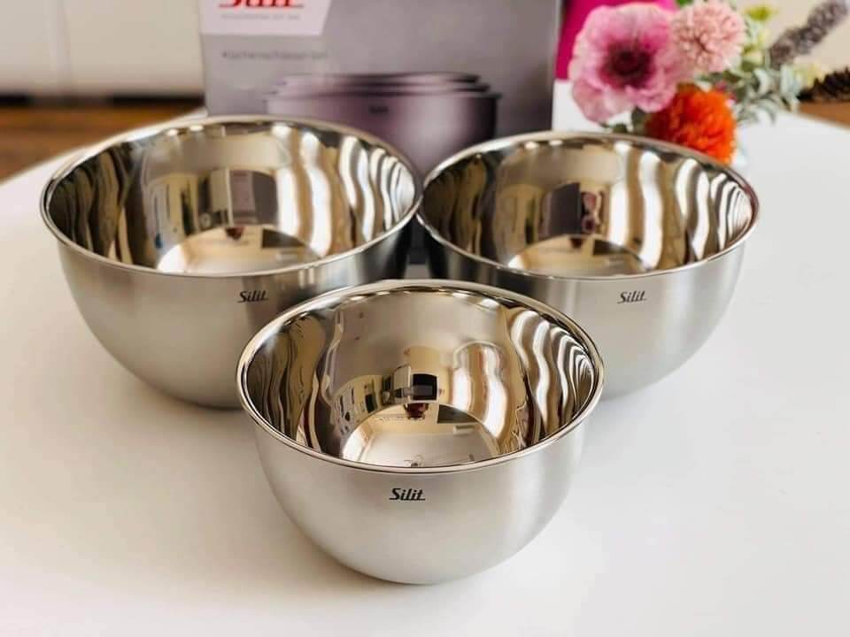 Set 3 âu trộn inox Silit nội địa Đức