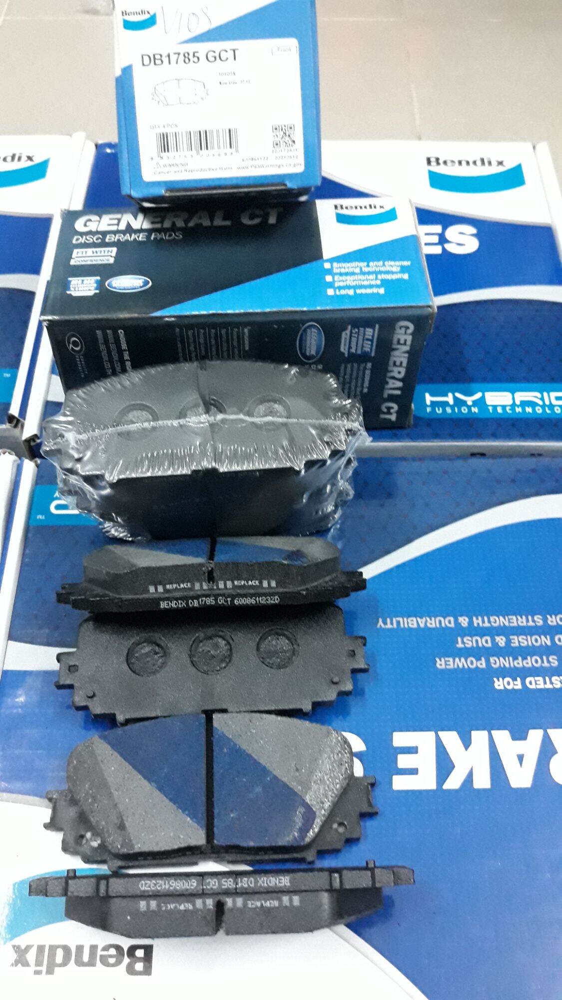 Bố thắng trước , Má phanh Vios 2008 + 2021 Bendix DB1785 GCT ( ĐỨC )