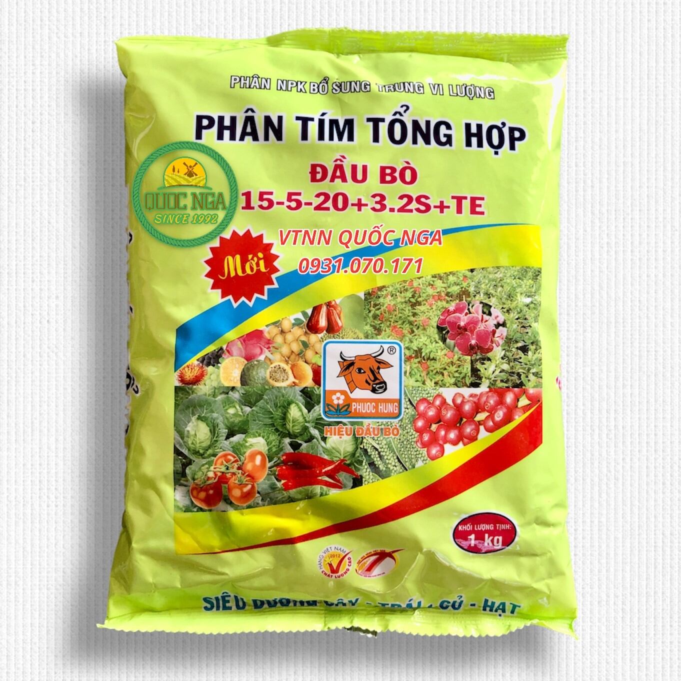 PHÂN TÍM TỔNG HỢP NPK 15-5-20+3.2S+TE - SIÊU DƯỠNG CÂY, TRÁI, CỦ, HẠT