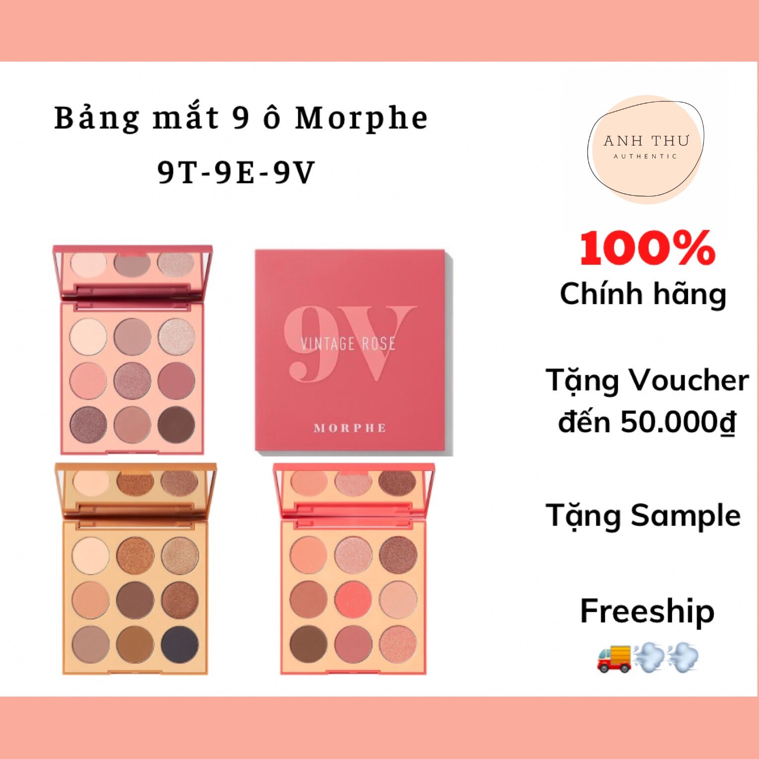 Bảng phấn mắt 9ô morphe 9v-9e-9t