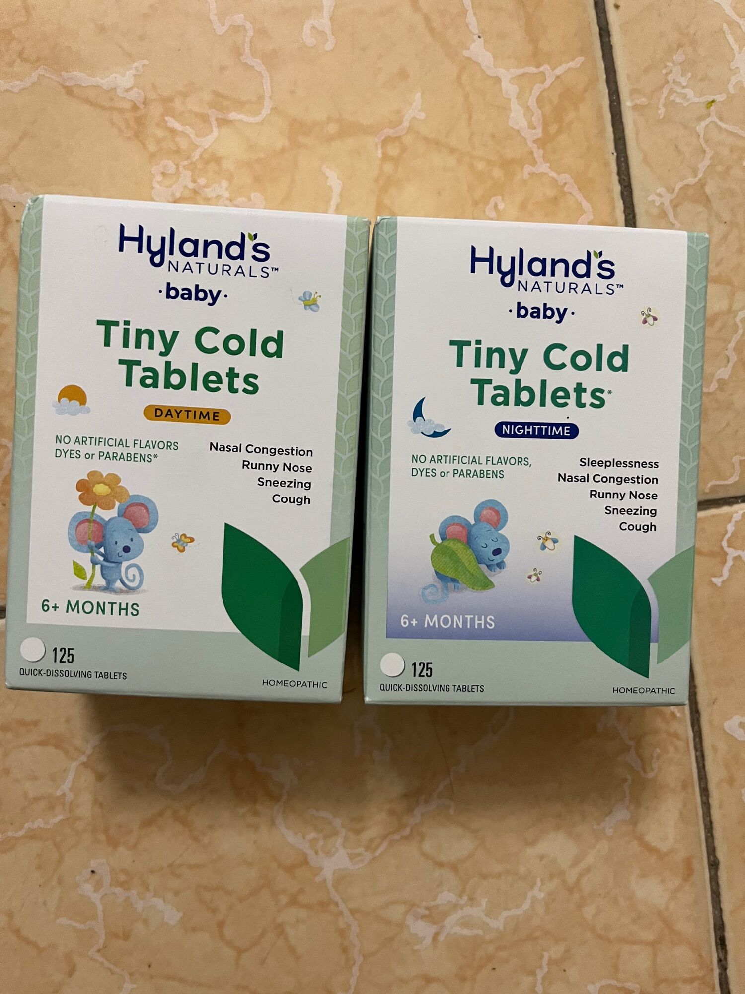 Viên ngậm giảm sổ mũi Hyland's Baby Tiny Cold Tablets cho trẻ từ 6 tháng tuổi