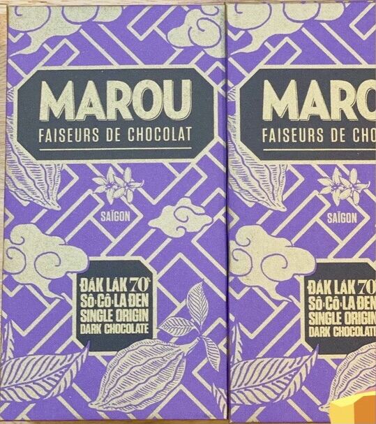 Marou Sô cô la Đen 70% Đak Lak - Vegan Chocolate