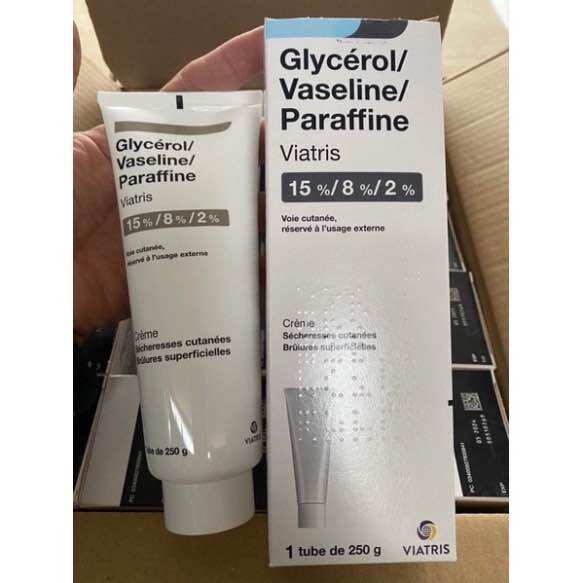 Kem dưỡng da chống nẻ dexeryl crème 250g pháp - nẻ chàm glycerol vaseline paraffine creme chính hãng shinecos