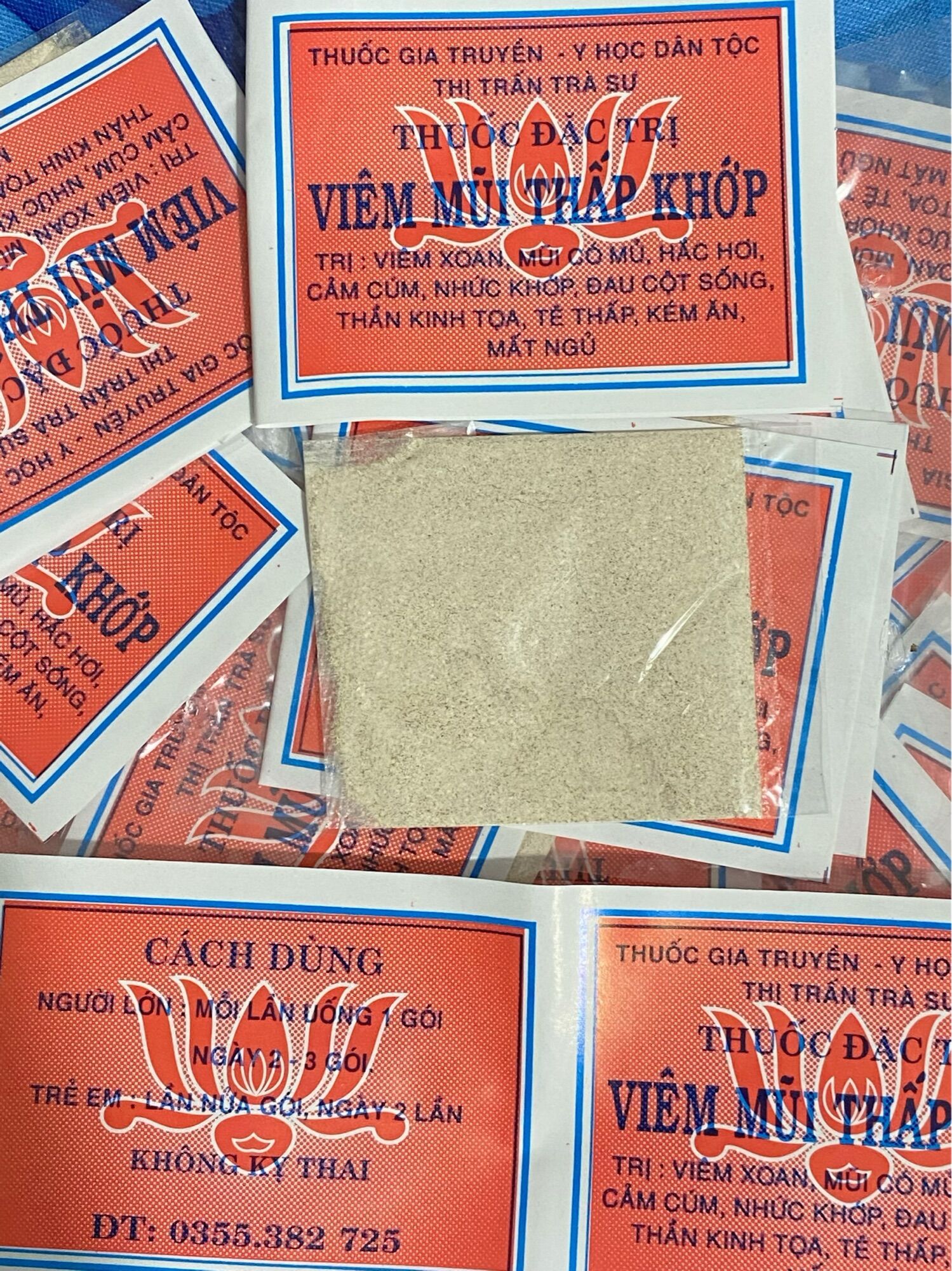 Viêm mũi thấp khớp dạng bột 100gói y học dân tộc thị trấn trà sư