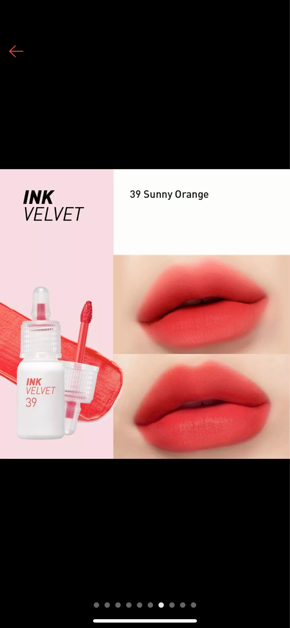 Son kem lỳ Ink Velvet số 39 Sunny Orange