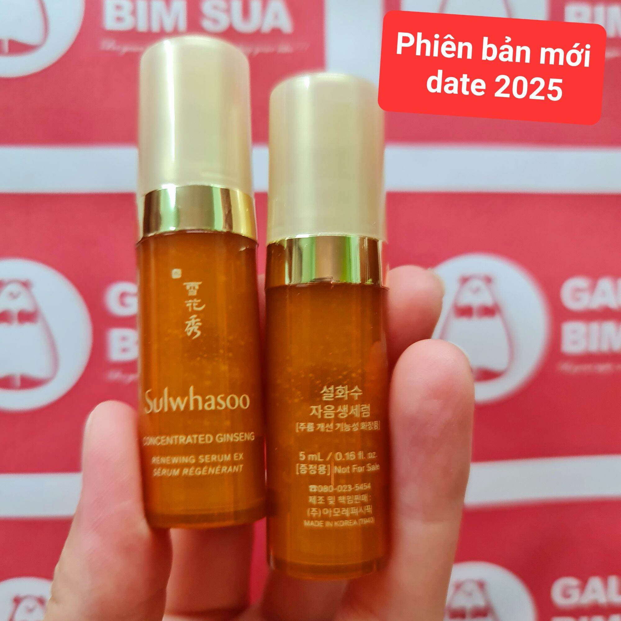 (Date2026)Tinh chất nhân sâm chống lão hóa cải thiện nếp nhăn Sulwhasoo Concentrated Ginseng (5ml)