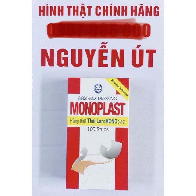 Băng keo cá nhân monoplast hộp 100 miếng