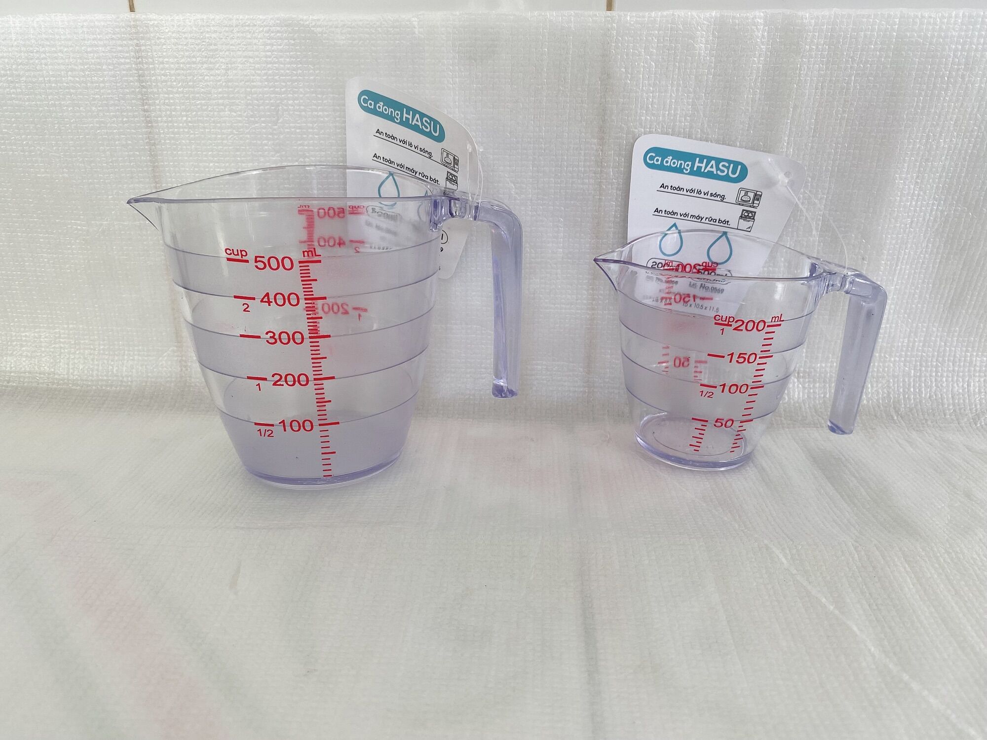 Cốc đong / ca định lượng cao cấp Hasu 200ml- 500ml, pha chế, nhà bếp, định lượng chính xác