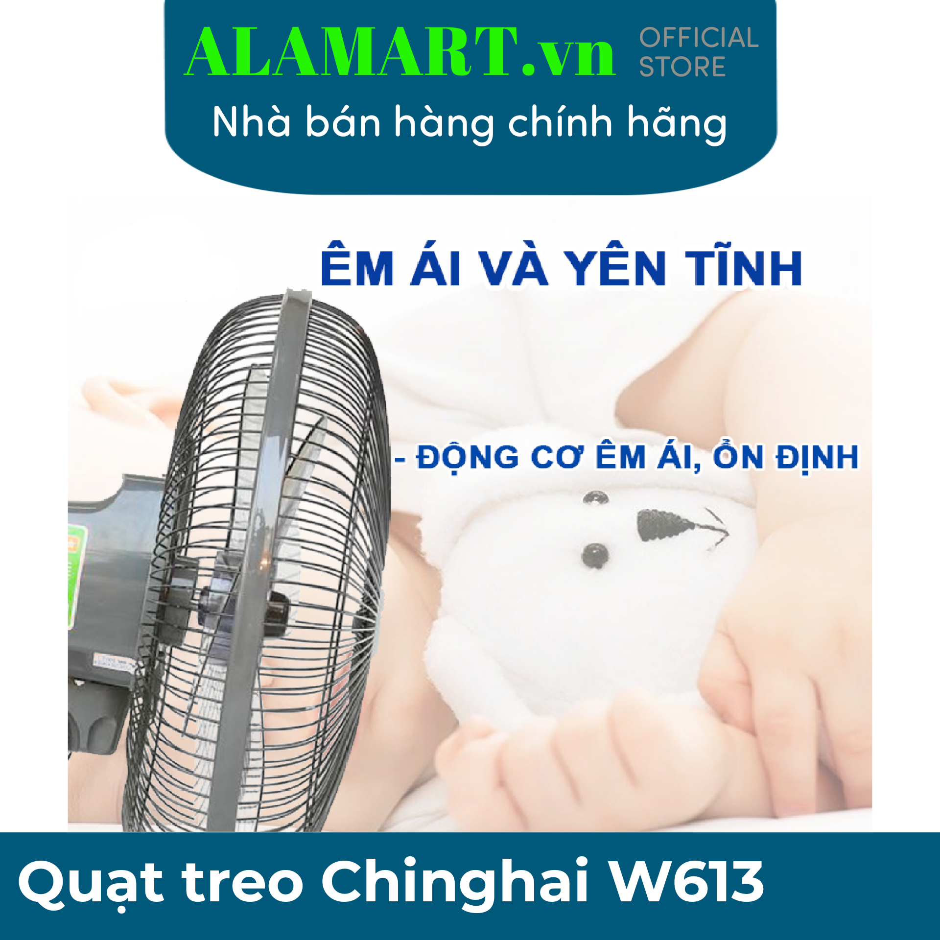[HCM]Quạt treo tường Ching Hai W613