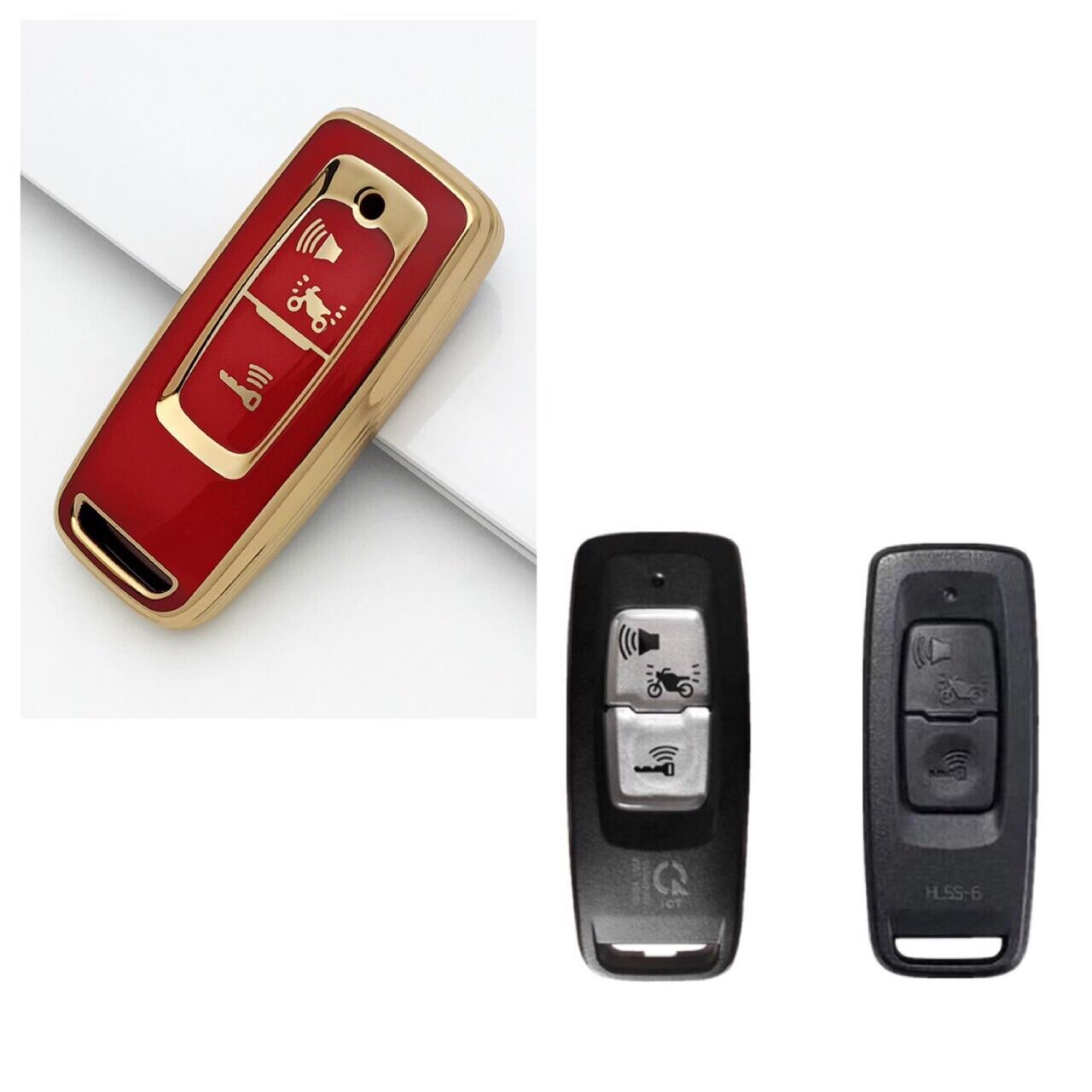 Vỏ Tpu Bảo Vệ Chìa Khóa Smartkey 2 NÚT xe Honda Vario 160 Vision Lead Winner X v3 2022 SH Vison 2022