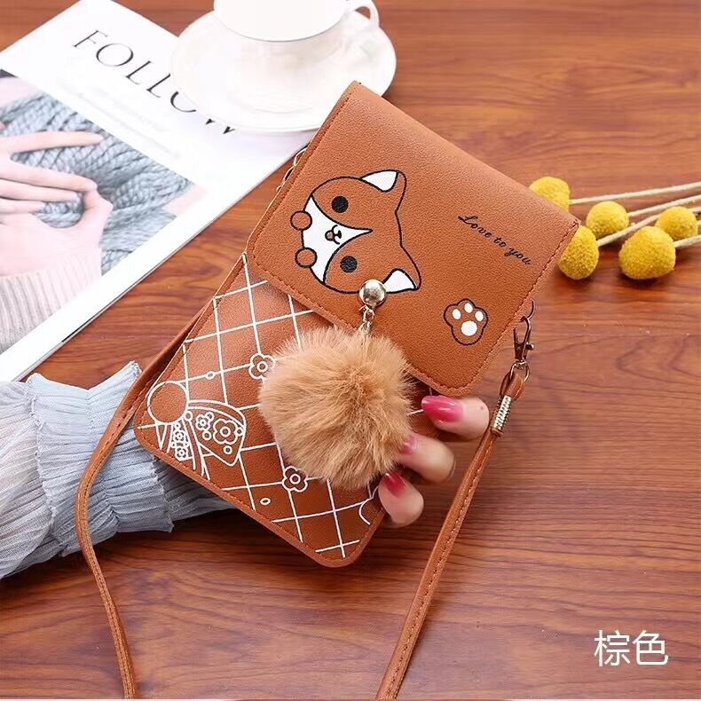 Túi đựng điện thoại quả bông cute