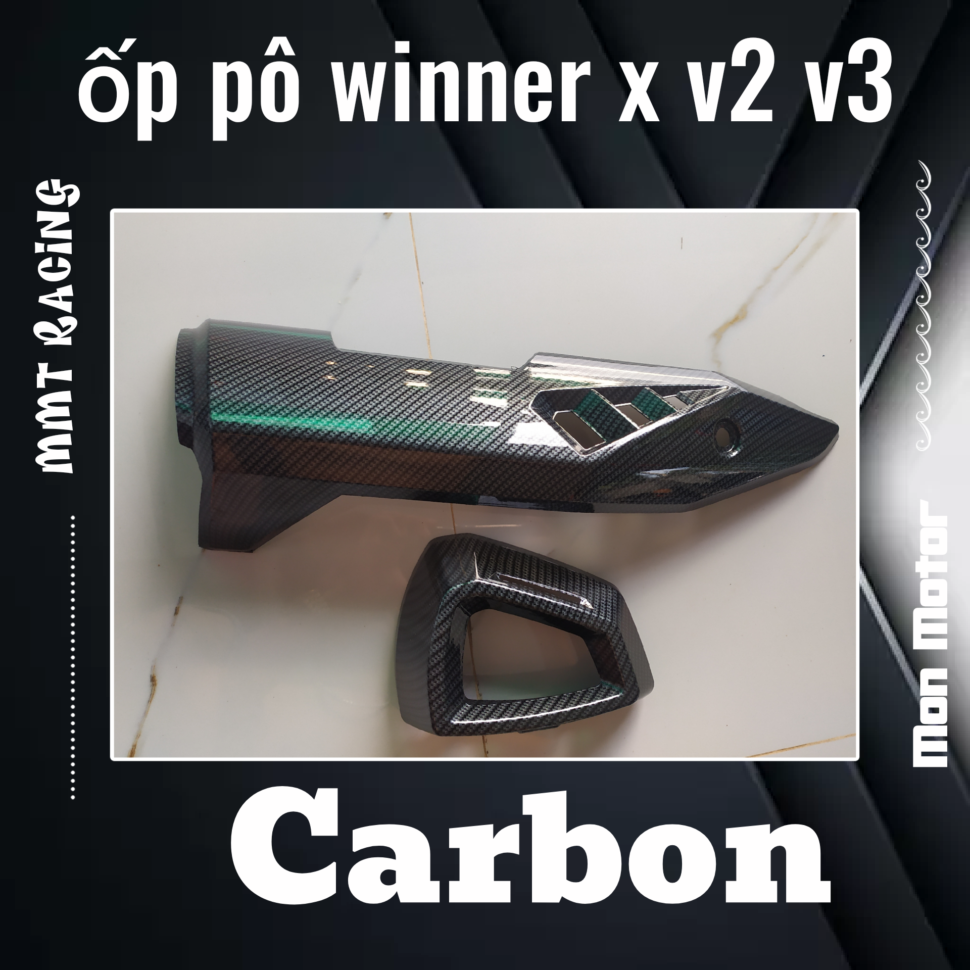 Ốp pô winner x malay v2 v3 vân carbon