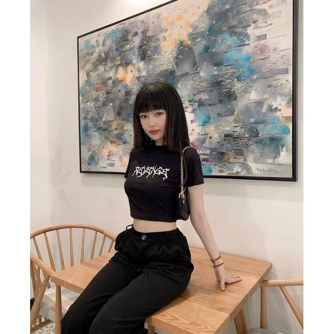 ÁO CROPTOP IN CHỮ SIÊU NGẦU SINNER