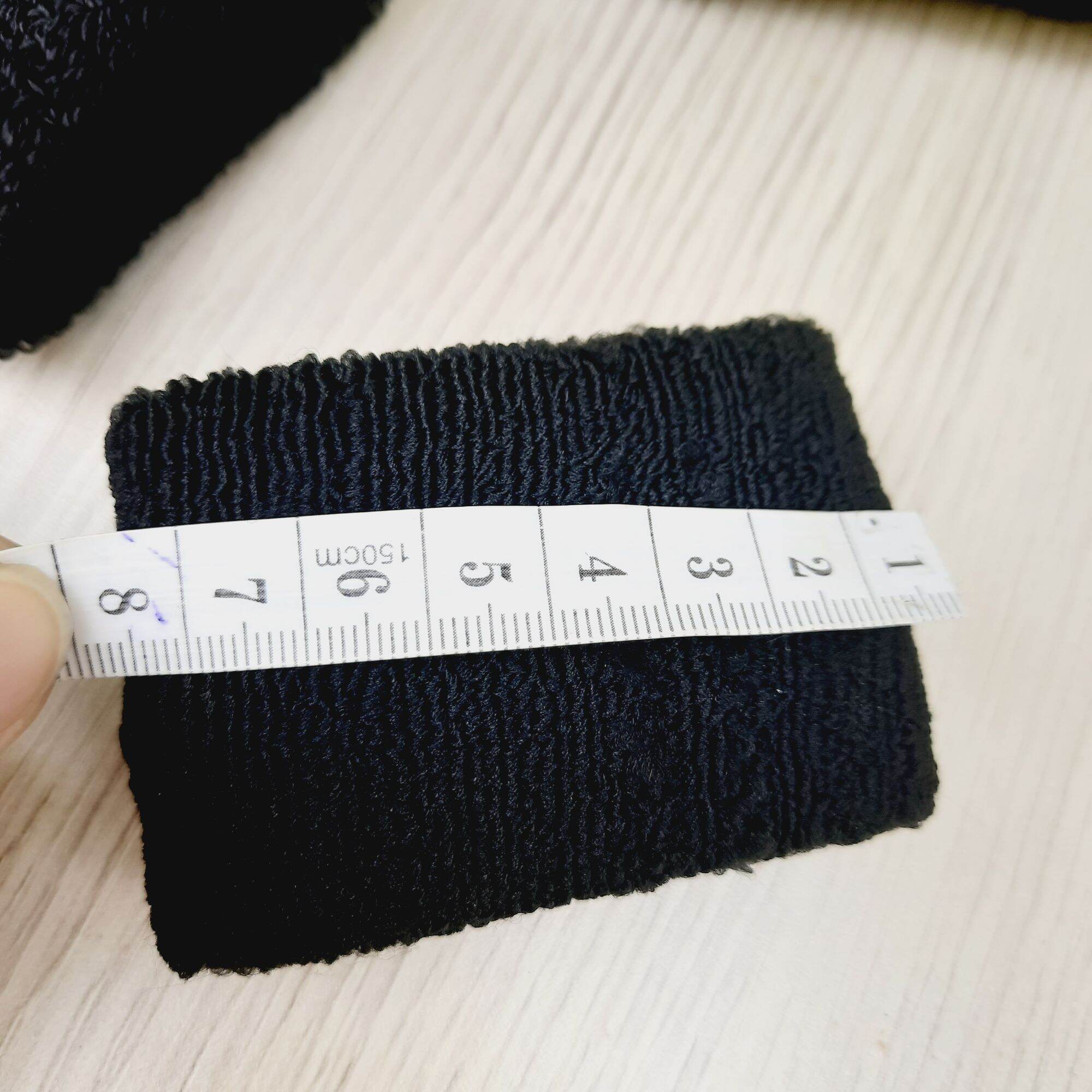 Túi 3 Len cột tóc màu đen (4-4.5cm)