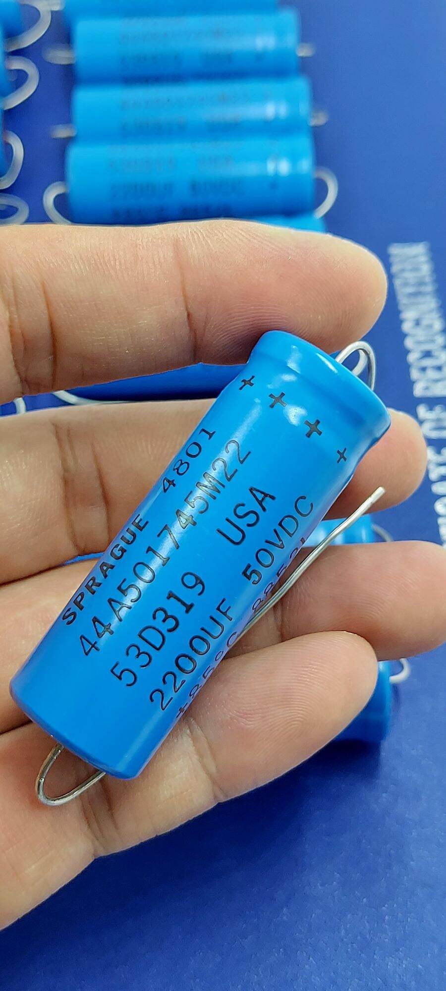 Tụ Sprague 2200uf/50V USA (NOS NIB)