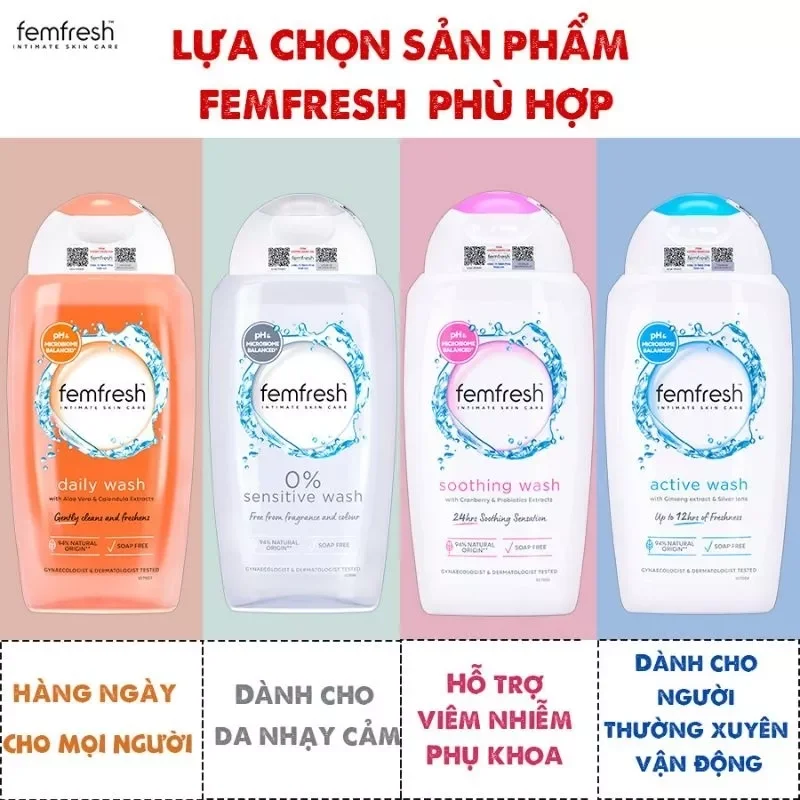 Dung dịch vệ sinh phụ nữ Femfresh