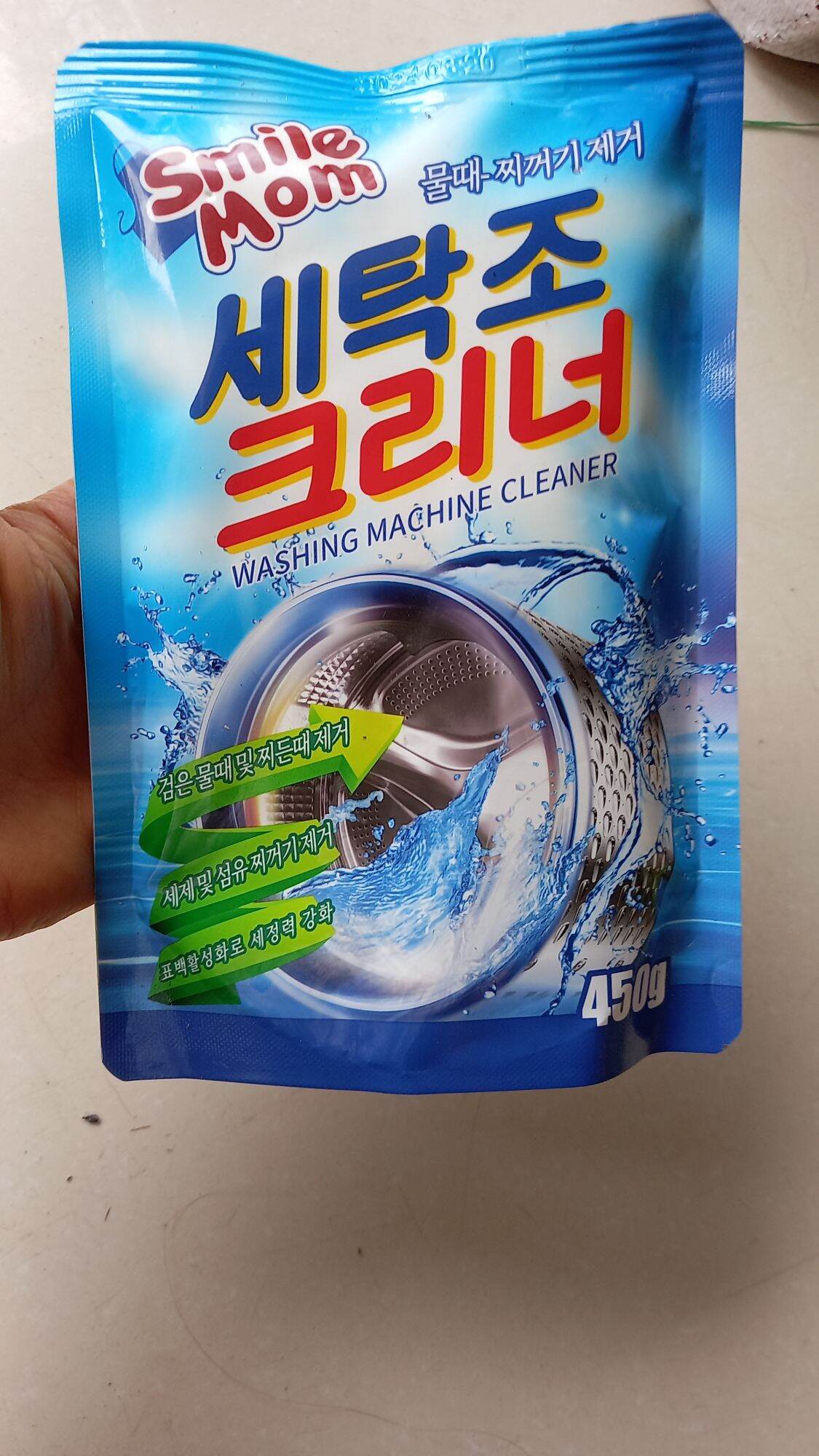 tẩy lồng máy giặt 450g ,bột tẩy máy giặt