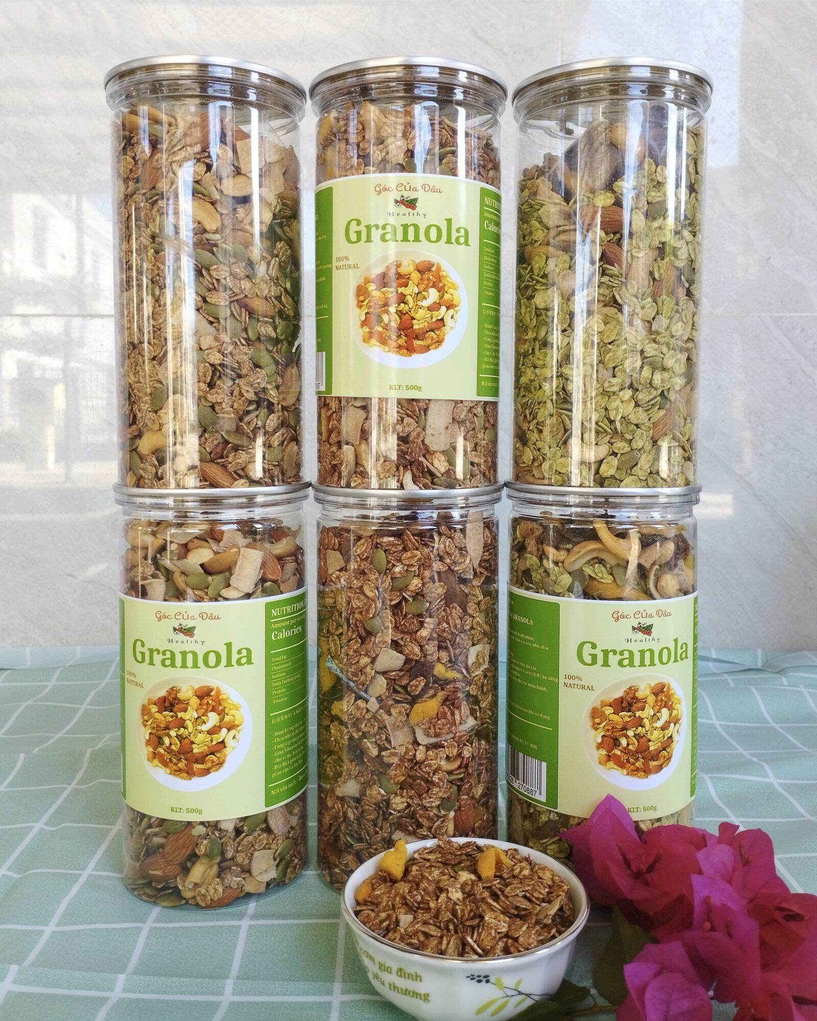 Granola ăn kiêng nhiều hạt 500g - ngũ cốc ăn kiêng không đường