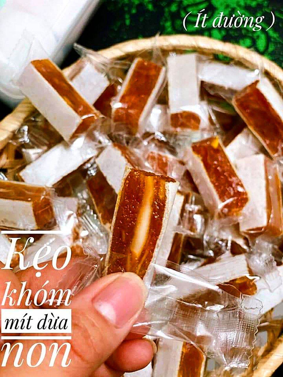 Kẹo khóm mít dừa non ít đường 500g