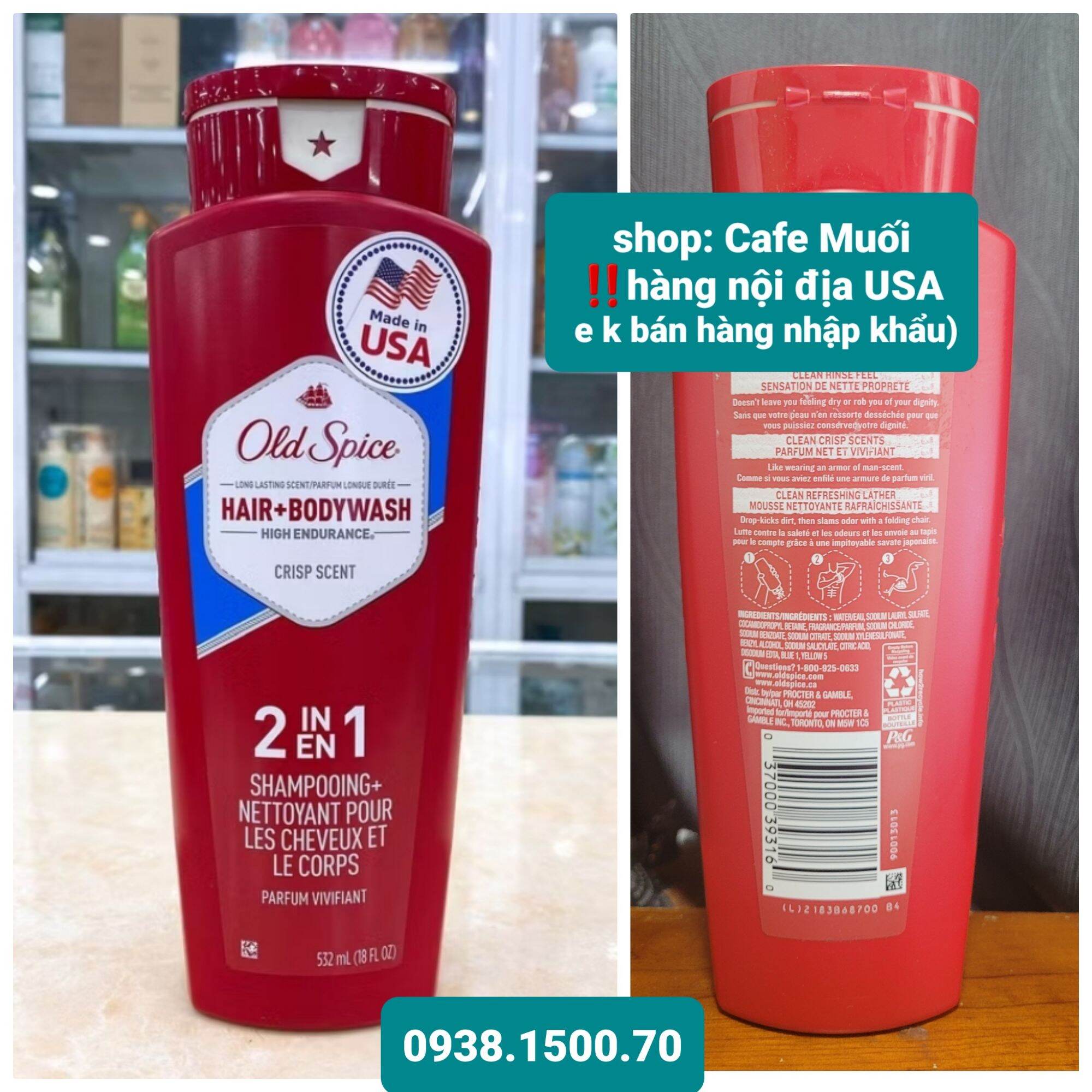 SỮA TẮM GỘI XẢ  HƯƠNG NƯỚC HOA CHO NAM Old Spice Red Zone Swagger Scent Body Wash 887ml ❌ LƯU HƯƠNG TẬN 8H)