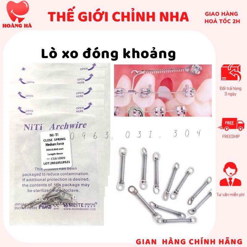 Lò xo kéo lò xo đóng khoảng chỉnh nha