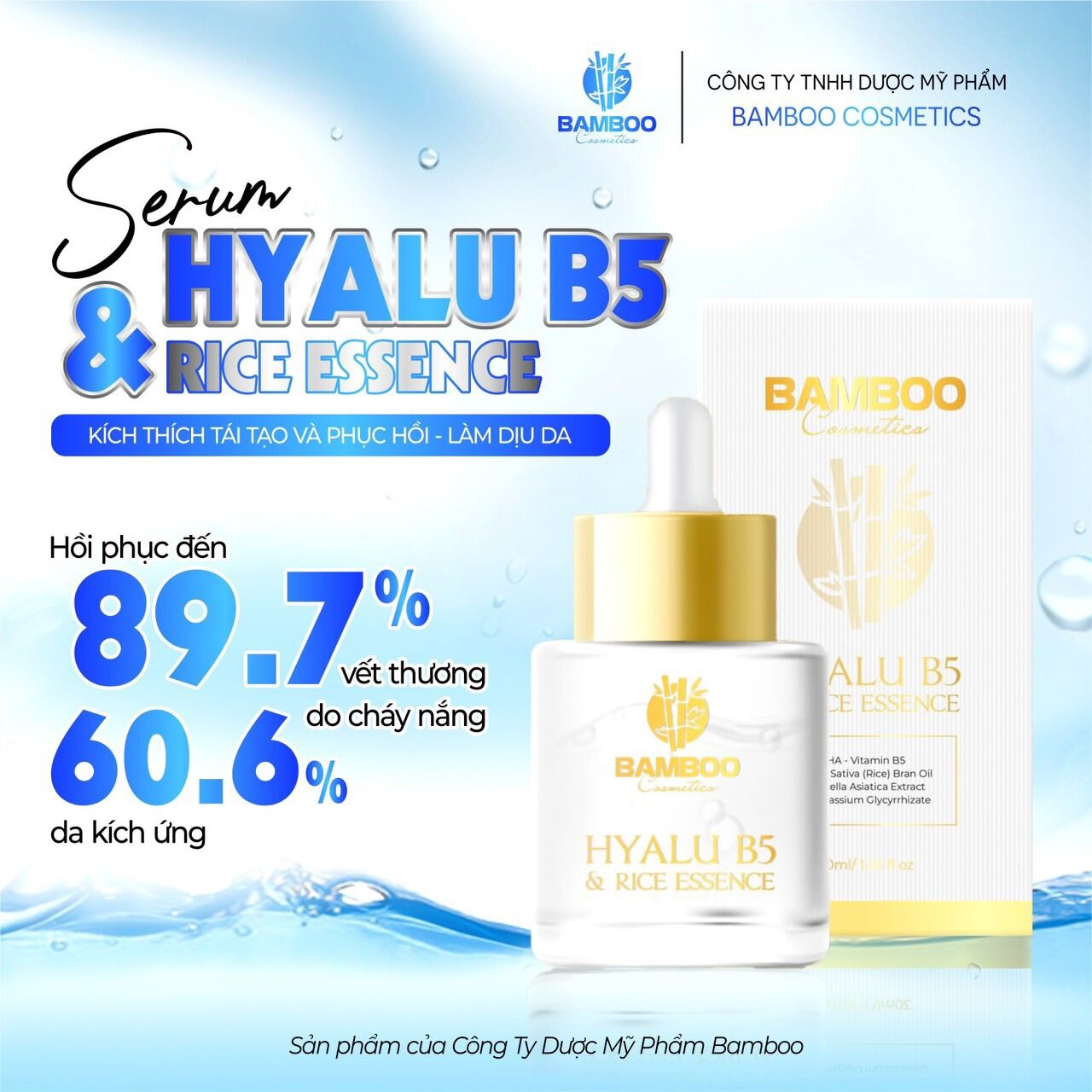 Serum B5 Bamboo chai 20ml,30ml- Phục hồi da, căng bóng,dịu da