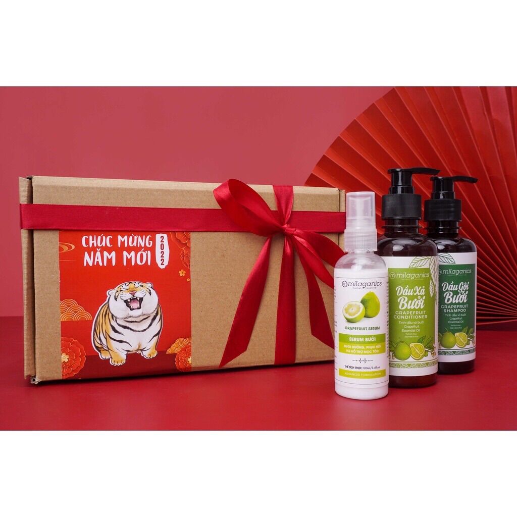 [Mua 1 tặng 1] Serum chăm sóc tóc Bưởi Milaganics 250ml