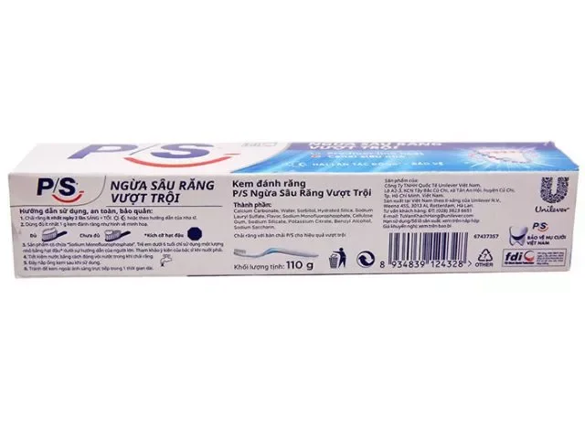 Chính hãng _ 1 chai kem đánh răng p/s vượt trội loại 100G