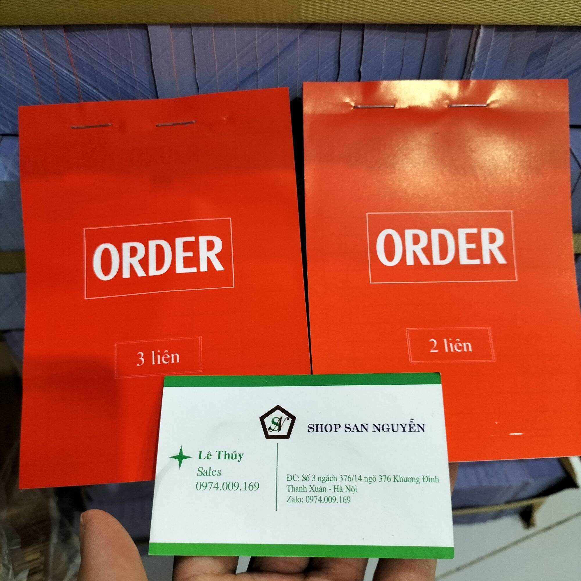 10 quyển order 2 liên 3 liên